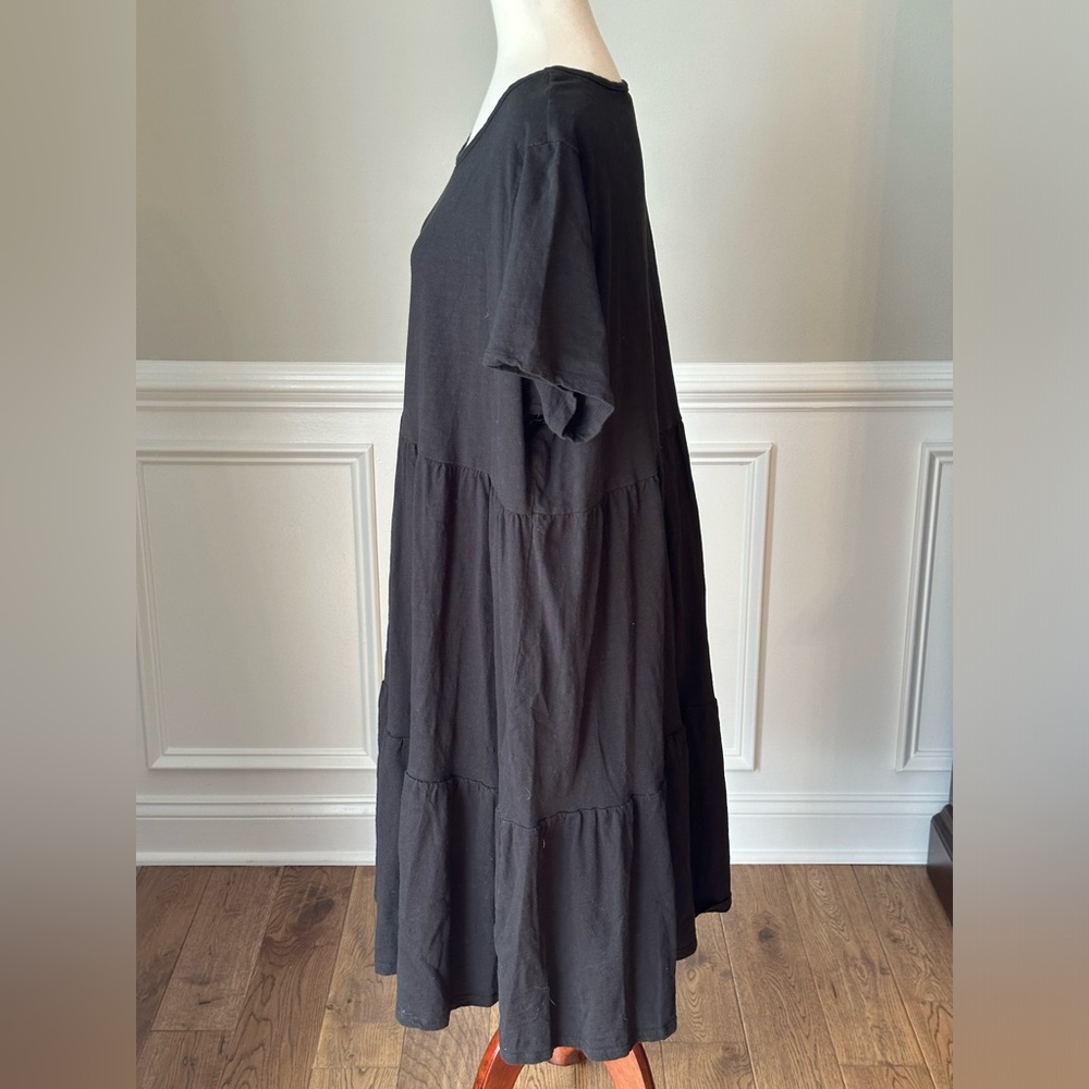 Terra & Sky Women's Plus Size Tiered Dress with Short Sleeves size 1X - Picture 6 of 12